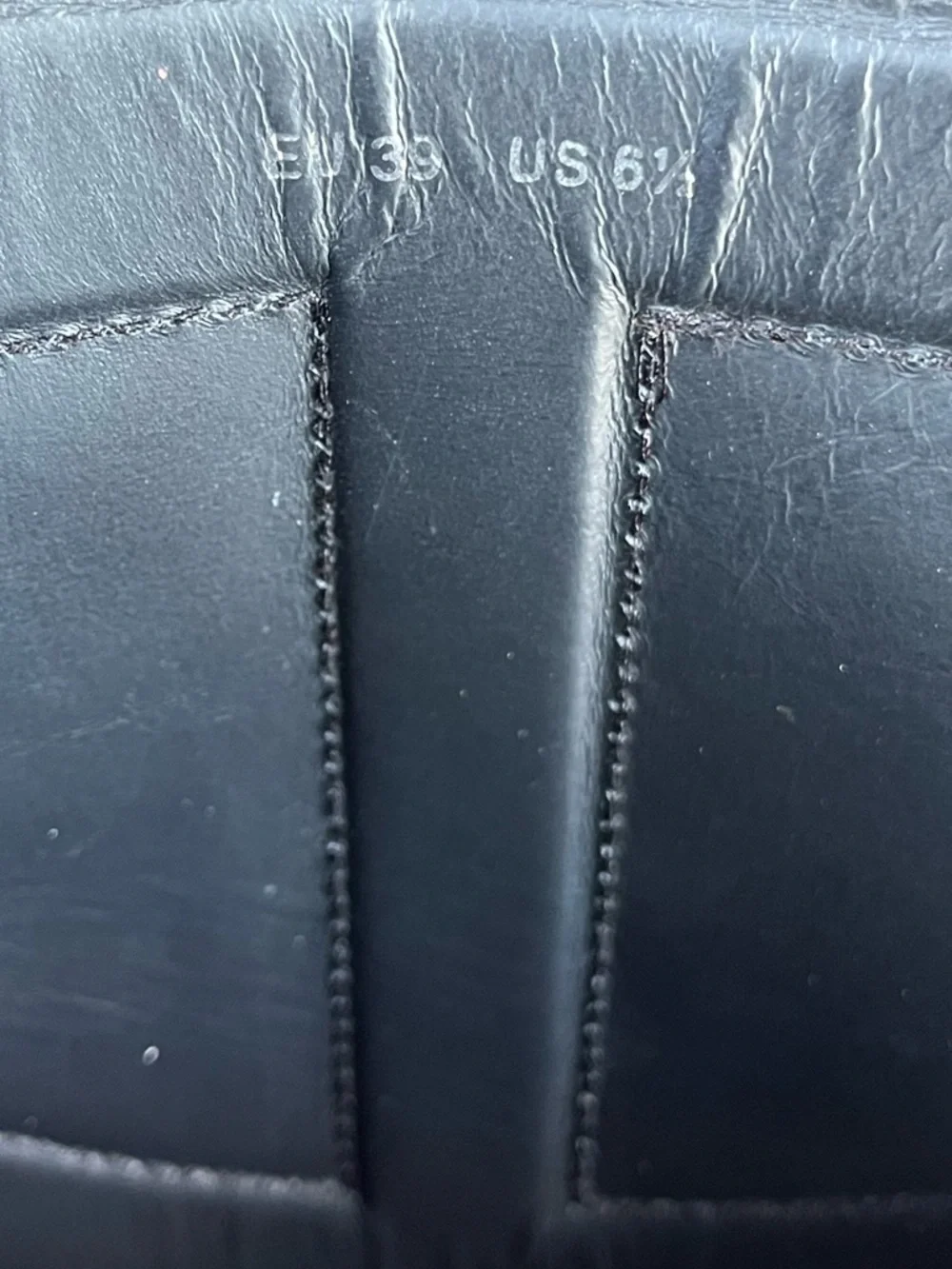 New! Telfar Unisex Black Leather Lug Sole Tall Logo Boot